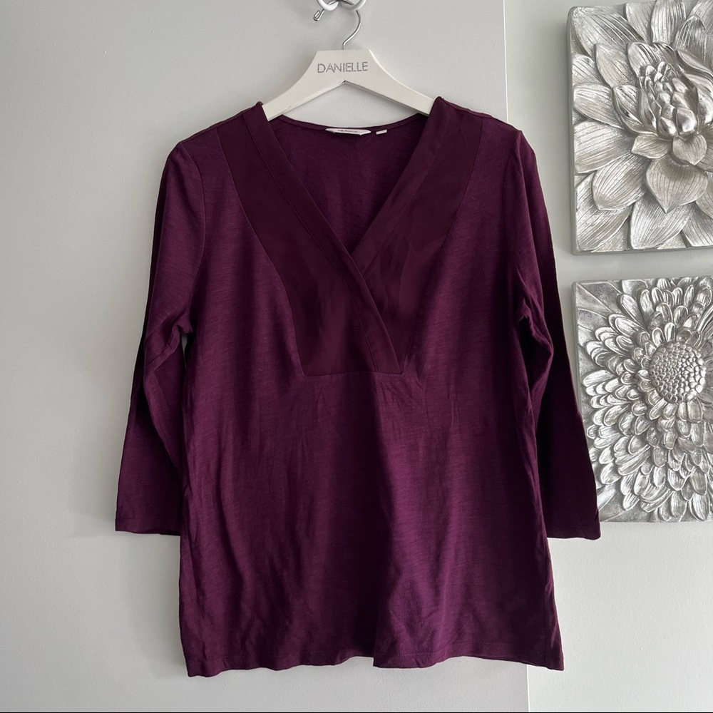 REITMANS V-Neck Purple Blouse